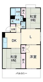 トリヴァンベール原木中山【3階】の間取り