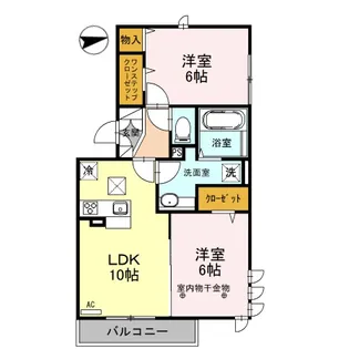 ロイジェントパークス レイクタウン III J【1階】の間取り
