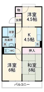エクセル西船橋【2階】の間取り