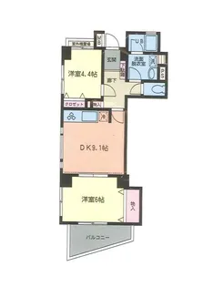和田ビル宮崎台【403号室】の間取り