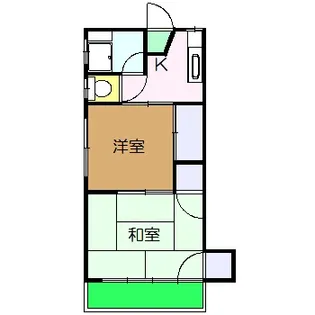 榎本荘【202号室】の間取り