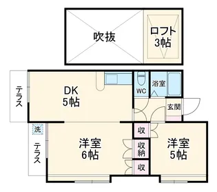 カサベラ三番館【1階】の間取り