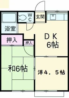 第2八木ハイツ【2階】の間取り