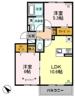 Gemini【3階】の間取り