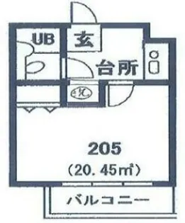 西葛西ロイヤルマンション【205号室】の間取り