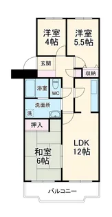 近藤マンション【4階】の間取り