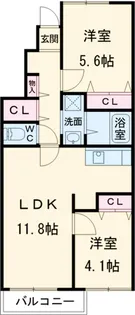 カーサ・セレッソ【1階】の間取り