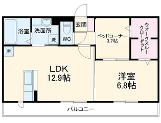 エスポワール E【3階】の間取り
