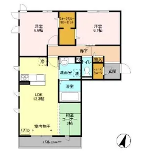 コンフォールコート【2階】の間取り