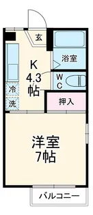 エクセル・ド・柏【1階】の間取り