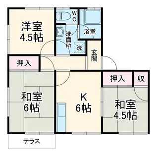 フレンドリーハウス【1階】の間取り