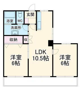 伊藤レジデンス【403号室】の間取り