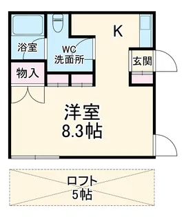 イーコモン【205号室】の間取り