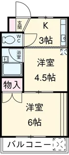 清新三興ハイツ【B-20号室】の間取り