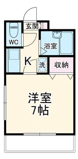 オパール春日部【105号室】の間取り