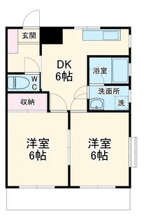 矢島ハイツ【301号室】の間取り