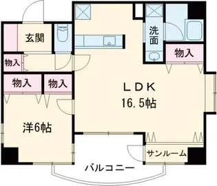 カスタム南葛西【5階】の間取り