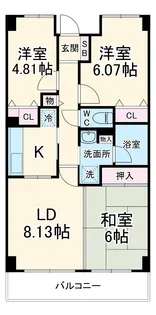 アーバンパーク市ヶ尾【0302号室】の間取り