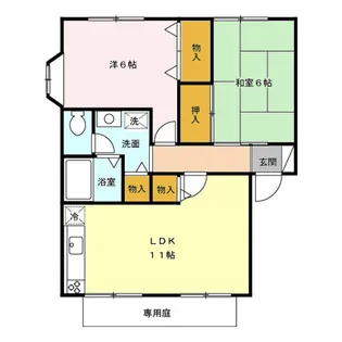 メゾン・ド・ベル【1階】の間取り