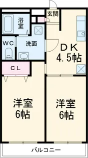 アムール K【1階】の間取り