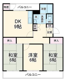 グリーンハイエスト【102号室】の間取り