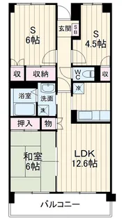 クレールメゾン鷺沼【203号室】の間取り