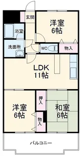 コンフォトゥールⅡ【1階】の間取り