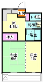 日吉コーポ【306号室】の間取り