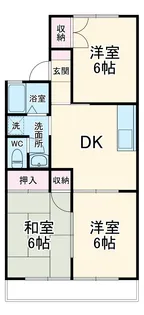 プレミールハイツ壱番館【2階】の間取り