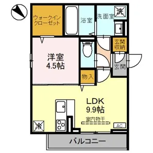 ノーブルヴィラ上尾【2階】の間取り