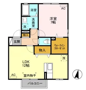 リビングタウン古河 A【2階】の間取り