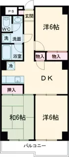 ベルジュール・オーシャン【1階】の間取り