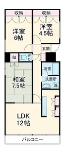 サントル春日部【3階】の間取り