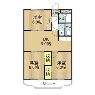 サンハイツシンコー【102号室】の間取り