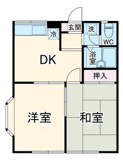 エステートピア平作【203号室】の間取り