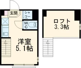 エクラール【101号室】の間取り