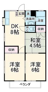 パステルタウン【2階】の間取り
