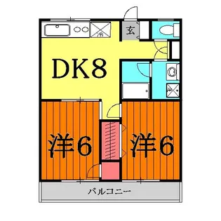 ボヌールⅡ【3階】の間取り