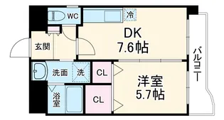 グリーンハイツ天満【302号室】の間取り