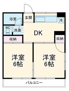 ブルーシーハイツA棟【1階】の間取り