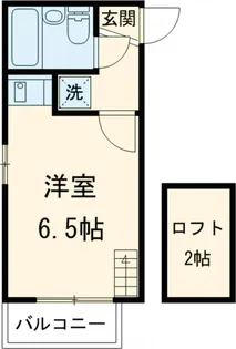 都立大パレヒルズ【2階】の間取り