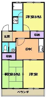 清風苑【501号室】の間取り