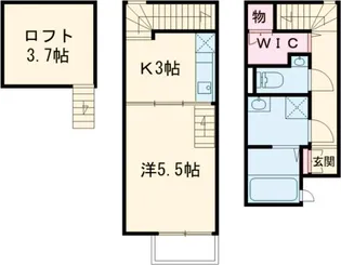 HaumeaⅡ【10号室】の間取り