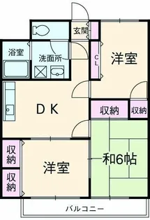 クレール【303号室】の間取り