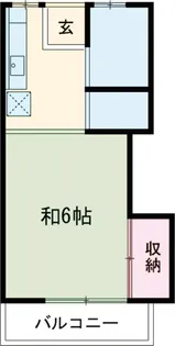 コーポストローム【105号室】の間取り