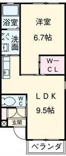 AVANTI【101号室】の間取り