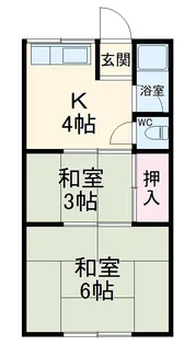 ますみ荘【202号室】の間取り