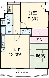 エーリス庄内【1階】の間取り