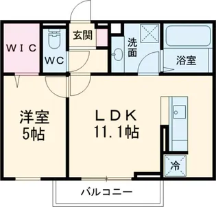 Sereno MORIYA Ⅱ【202号室】の間取り