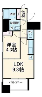 アドバンス西梅田【8階】の間取り